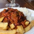 Picadillo over French Fries